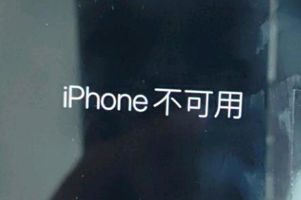 建湖苹果服务网点分享锁屏界面显示“iPhone 不可用”如何解决 